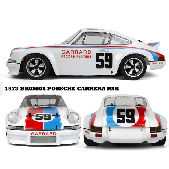 HPI 160788 1/10 Sport 3 Flux Brushless 1973 Brumos Porsche 911 Carrera RSR 4WD Racing Car
