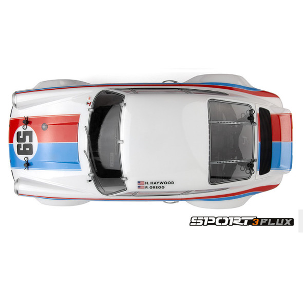 HPI 160788 1/10 Sport 3 Flux Brushless 1973 Brumos Porsche 911 Carrera RSR 4WD Racing Car