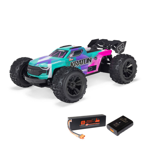 ARRMA ARA2508ST2 1/16 MINI KRATON 3S DSC 4X4 RTR Brushless Teal w/Battery/Charger