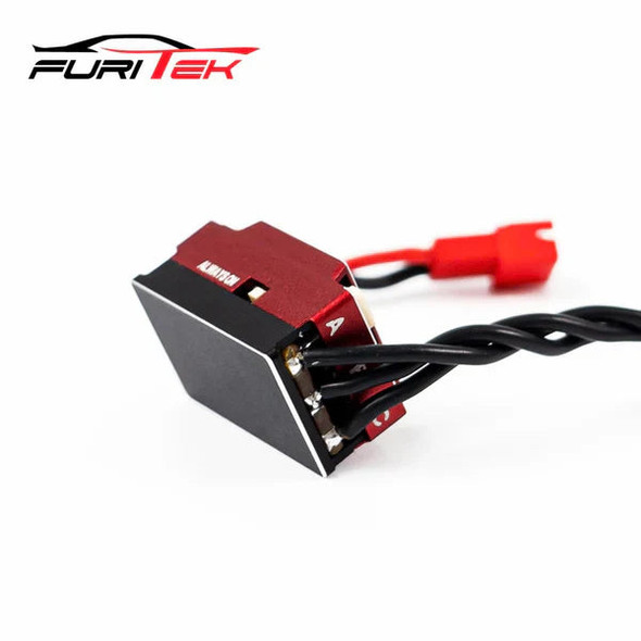 Furitek Microboost 2S Lipo 25A/50A Brushless ESC w/Display LCD for 1/24 1/28 Red