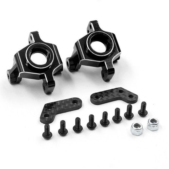 Yeah Racing TARL-001BK Aluminum Steering Blocks (2Pcs) for Associated RC10 Rally