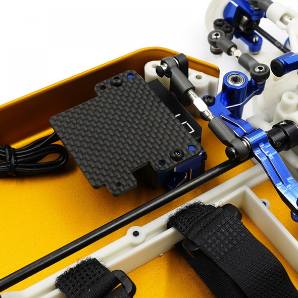 Yeah Racing TARL-002BK Aluminum & Graphite Servo Mount for Associated RC10 Rally