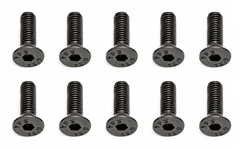Associated 25202 M3 x 10mm Flat Head Hex Screw (10) for RC10B5 / B5M
