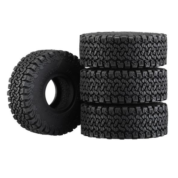 GPM 1.0 Inch High Adhesive Crawler Rubber Tires 58x20.5mm w/Foam for 1/18 TRX4M