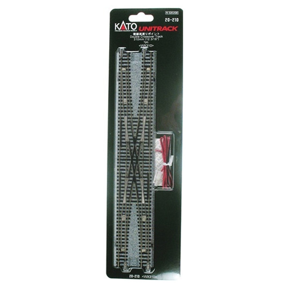 Kato 20-210 310mm 12-3/16" Double Crossover : N Scale