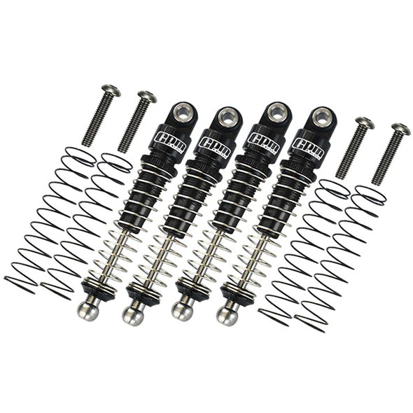 GPM Aluminum 6061-T6 Front & Rear Shock 38mm Black for Kyosho 1/18 Mini-Z 4x4