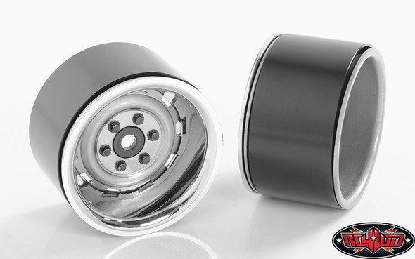 RC4WD Z-W0257 Rally 1.9" Beadlock Wheels Silver (4)