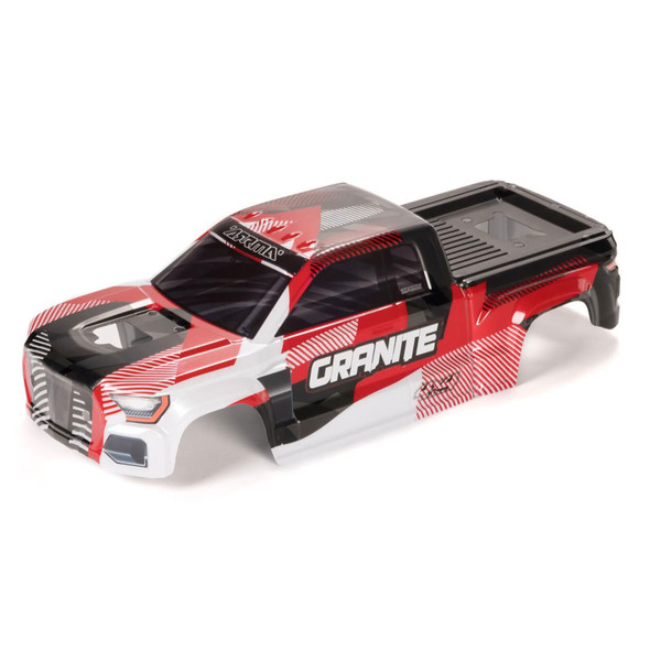 ARRMA ARA-1622 Clipless Painted Decaled Trimmed Body Red for Granite 4X4