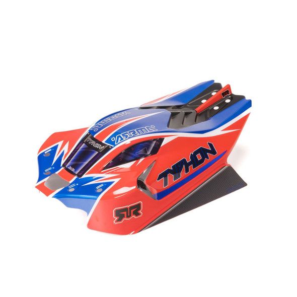ARRMA ARA-2251 Clipless Painted Decaled Trimmed Body Red/Blue for Typhon 4x4