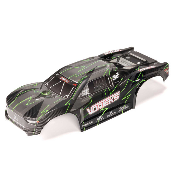 ARRMA ARA-2581 Painted Decaled Trimmed Body Green/Black w/Body Mount for Vorteks
