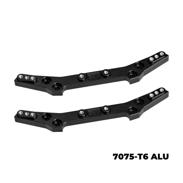 GPM 7075-T6 Aluminum Front & Rear Shock Tower Black for Tamiya 1/10 DT-04
