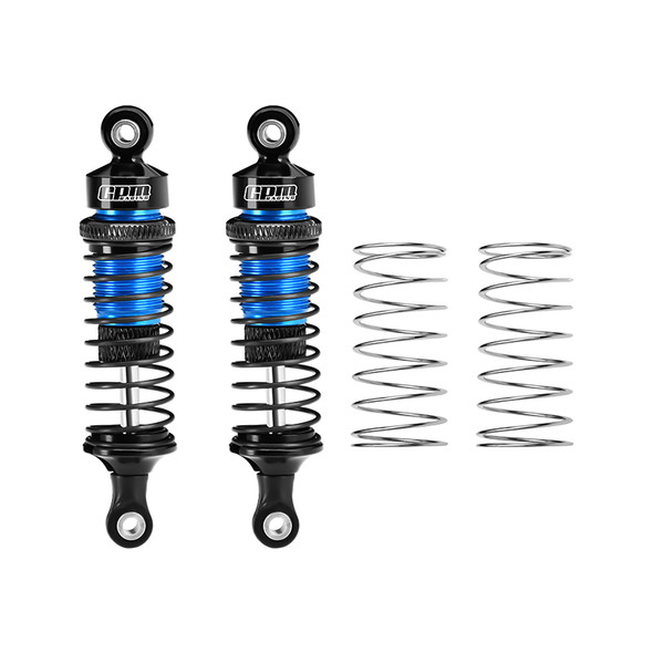 GPM Front Adjustable Spring Shock Absorber 70mm Sky Blue for Tamiya 1/10 DT-04