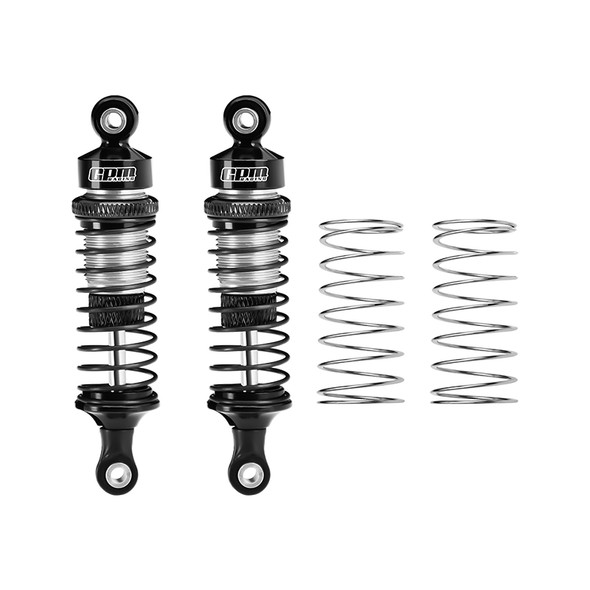 GPM Front Adjustable Spring Shock Absorber 70mm Silver for Tamiya 1/10 DT-04