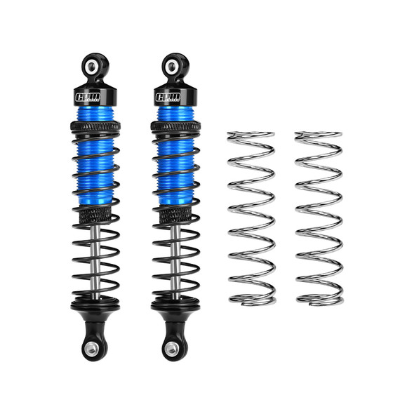 GPM Rear Adjustable Spring Shock Absorber 95mm Sky Blue for Tamiya 1/10 DT-04