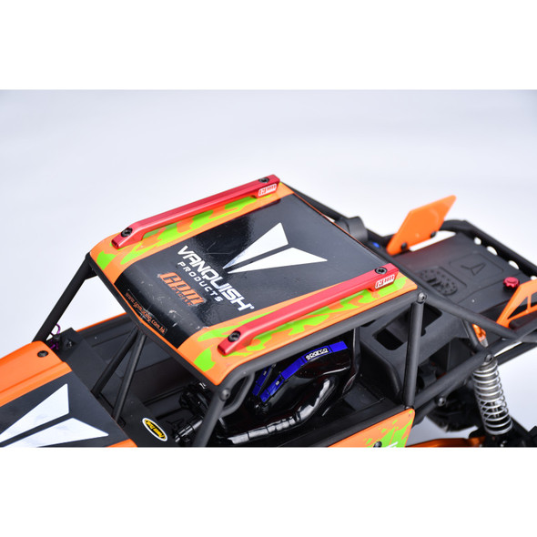 GPM 7075-T6 Alloy Aluminum Roof Skid Rail Black for Vanquish 1/10 H10 Optic