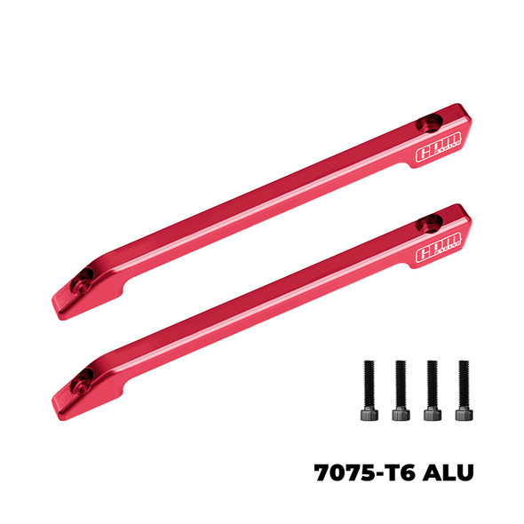GPM 7075-T6 Alloy Aluminum Roof Skid Rail Red for Vanquish 1/10 H10 Optic