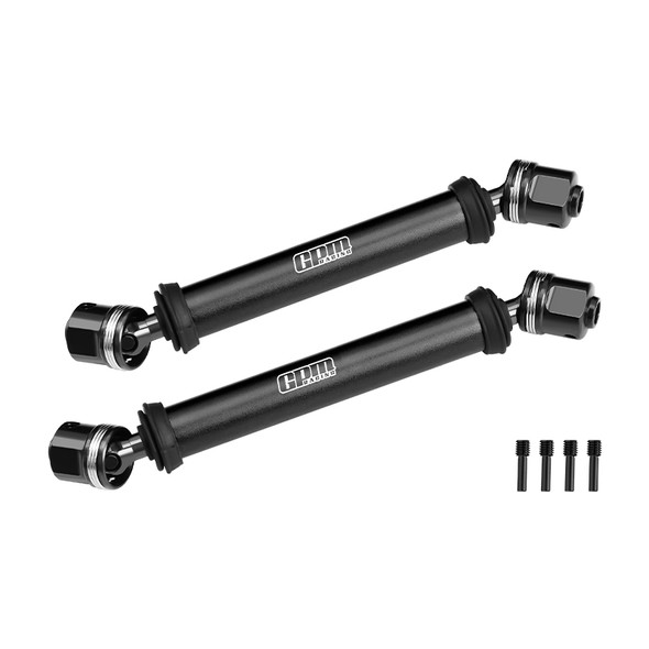 GPM Carbon Steel + Alum Center CVD Drive Shaft Black for Vanquish 1/10 H10 Optic