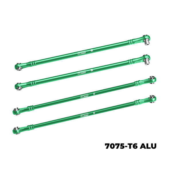 GPM 7075-T6 Alloy Aluminum Upper Link Bar Set Green for Vanquish 1/10 H10 Optic