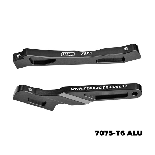 GPM 7075-T6 Alloy Front & Rear Chassis Brace Black for Arrma 1/8 NOTORIOUS 6S V6