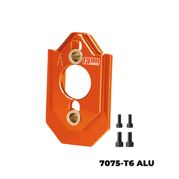 GPM Aluminum Adjustable Motor Mount Orange for 1:16 Quake Grom / Gorgon Grom