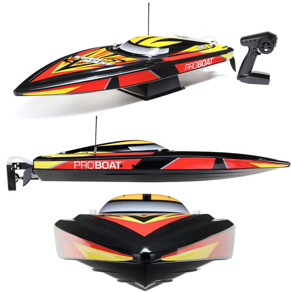 Pro Boat PRB08032V2T1 Sonicwake V2 36" Self-Righting Brushless Deep-V RTR Black Boat