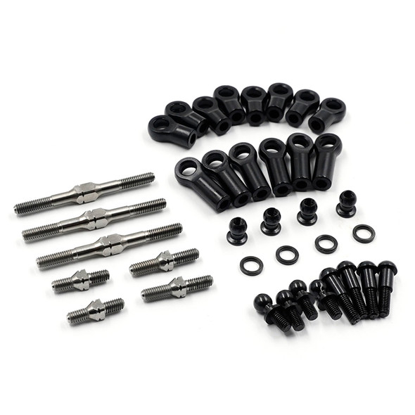 Yeah Racing TAGF-002SV 64 Titanium Turnbuckle & Steering Tie Rod Set for Tamiya GF-01