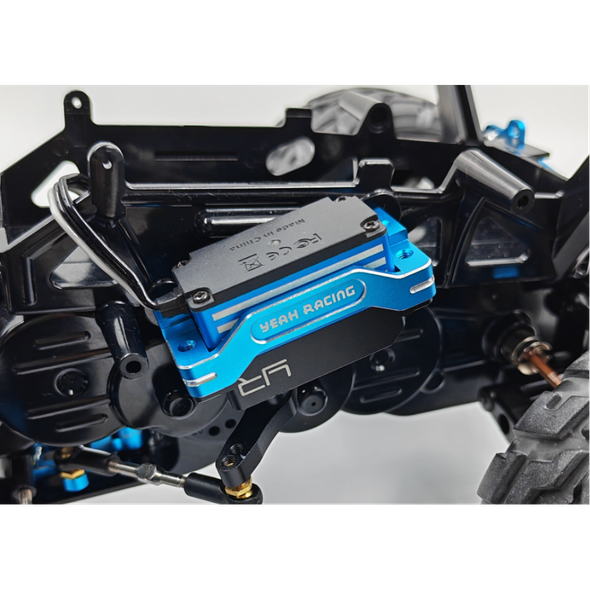 Yeah Racing TAGF-003BU Aluminum Servo Mount for Tamiya GF-01 G6-01