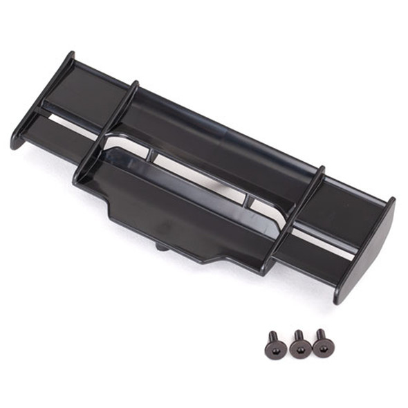 Traxxas 6721 Black Wing w/ 3x8mm Screws (3) : Rustler 4x4 VXL
