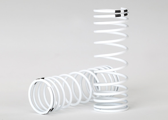 Traxxas 7458 Front Spring Shock White Progressive Rate (2) : Ford Fiesta ST Rally