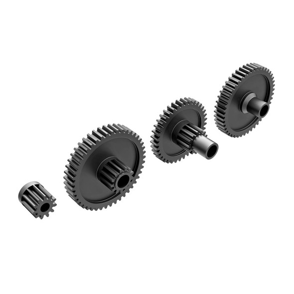 Traxxas 9776R Low-Range Transmission Gear Black w/ Pinion Gear for TRX-4M