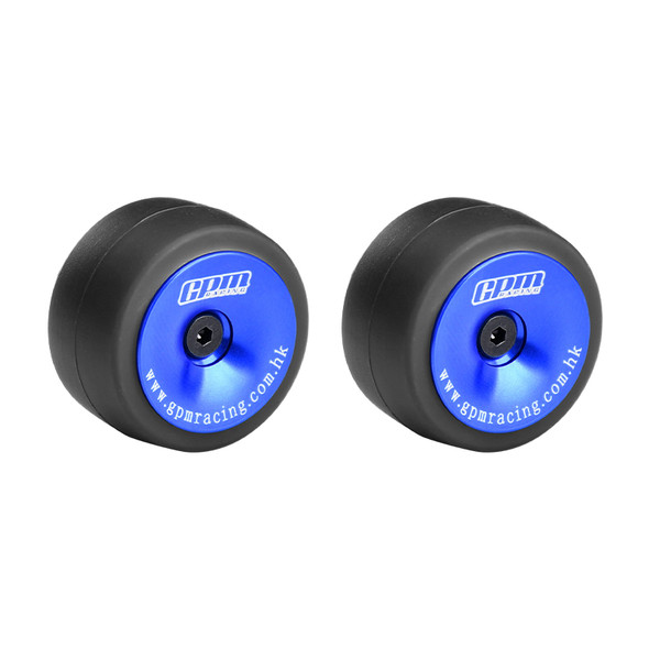 GPM Aluminum Wheelie Bar Wheel & Bearing Green for Traxxas Mini XRT / Mini Maxx