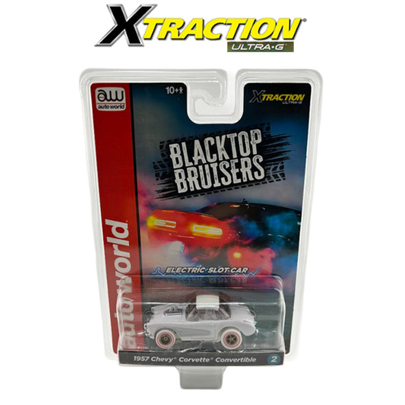 Auto World Xtraction 1957 Chevy Corvette Convertible iWheels HO Slot Car