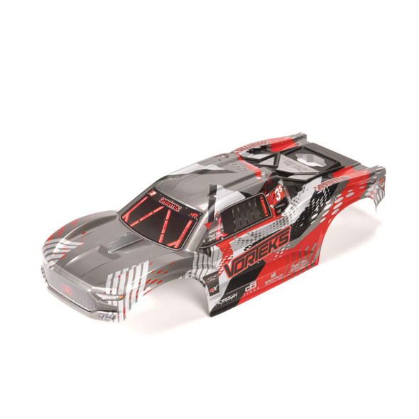 ARRMA ARA-2143 Clipless Painted Decaled Body Red for 1/10 Vorteks 4X4