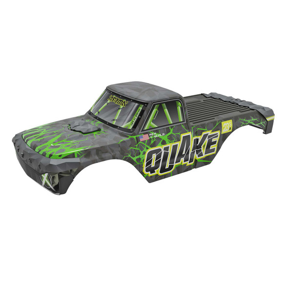 ARRMA ARA-2880 Painted Decaled Trimmed Body Green w/ Body Mount for 1/10 Quake