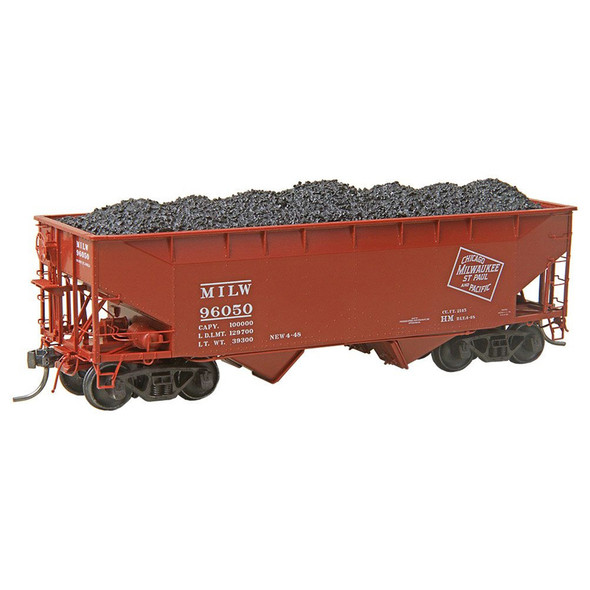 Kadee 7529 Milwaukee MILW #96050 50 Ton AAR "Standard" 2 Bay Open Hopper HO Scale