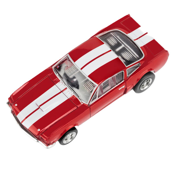 AFX 22152 1966 Shelby GT350R Ford Mustang Red White Stripe HO Scale Slot Car