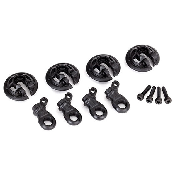Traxxas 8459 Lower Captured Spring Retainers (4) : 4X4 Rustler/Slash/Stampede