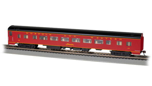 Bachmann 14219 85' Smooth-Side Coach - Norfolk & Western #1732 HO Scale