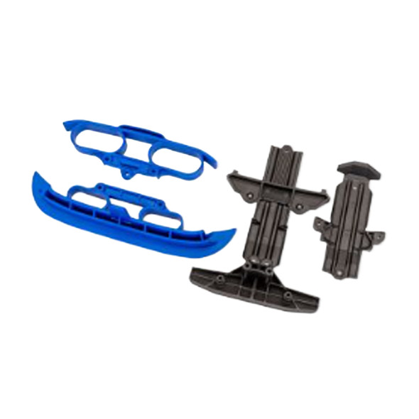 Traxxas 10837-BLUE Front & Rear Bumpers and Skid Plates for Mini Rally VXL