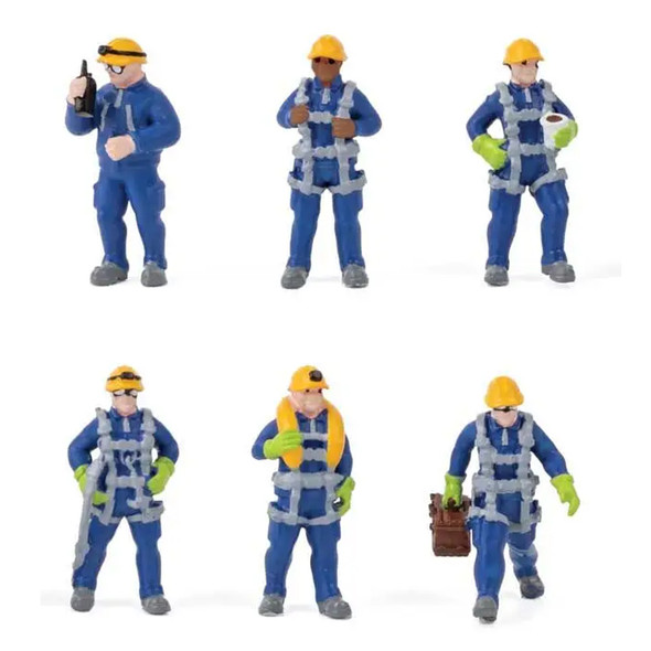 Walthers 949-6209 Wind Turbine Technicians (6-Pack) HO Scale