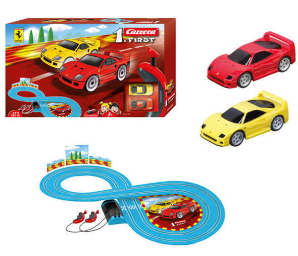 Carrera 63015 Ferrari Figure 8 HO Scale Slot Car Set