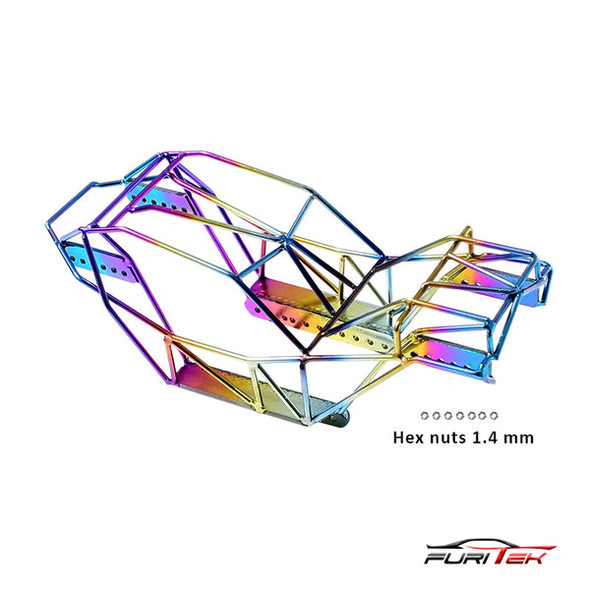 Furitek OLYMPUS Titanium Rolling Cage for Axial SCX24 Rainbow