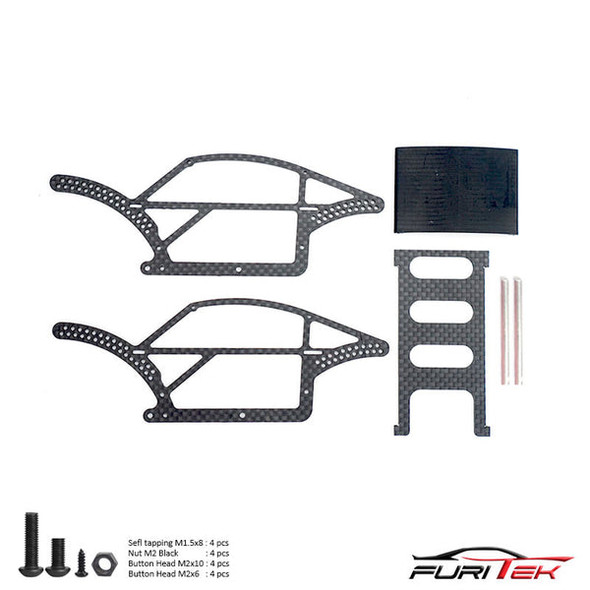 Furitek Bettle Carbon Fiber Comp Chassis for Traxxas TRX-4M