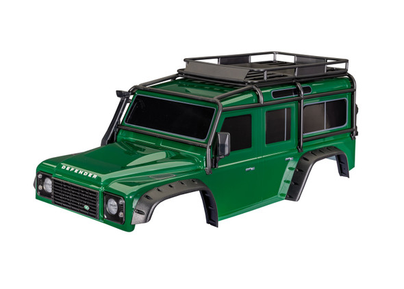 Traxxas 8050-GRN TRX-4 Land Rover Defender Clipless Green Body