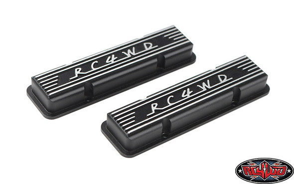 RC4WD Z-S0318 Aluminum Valve Covers for Scale V8 Engine (Black)