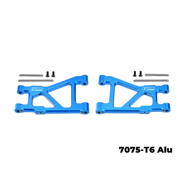 GPM 7075-T6 Aluminum Rear Lower Suspension Arms Sky Blue for Tamiya 1/10 DT-04