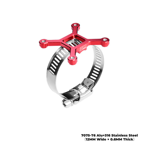 GPM Aluminum 40x40mm RC Cooling Fan Adjustable Mount Red : 28-42 Series Motor
