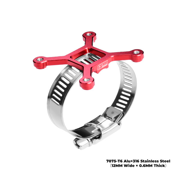 GPM Aluminum 40x40mm RC Cooling Fan Adjustable Mount Red : 40-56 Series Motor