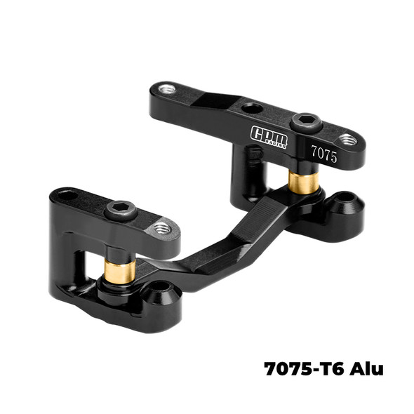 GPM Aluminum Alloy Steering Set Black for 1/16 Mini Kraton / Quake & Gorgon Grom