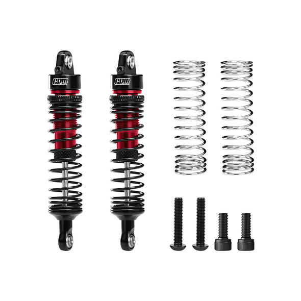 GPM Aluminum F/R Adjustable Spring Shock 71mm Red for 1:16 Quake & Gorgon Grom